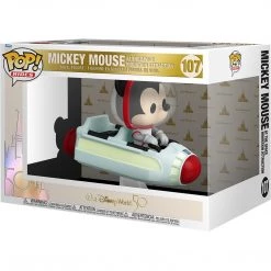 New Funko Pop! Walt Disney World 50Th Anniversary Space Mountain With Mickey Mouse Super Deluxe Vinyl Figure #107