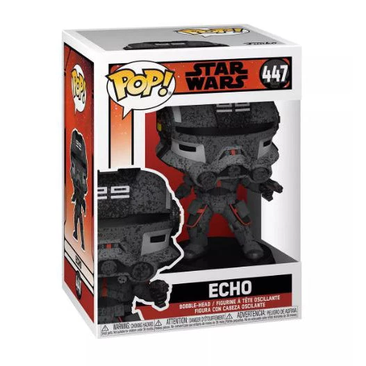 Funko Pop! Star Wars: The Bad Batch Echo Vinyl Figure #447 New 2 Funko Pop! Star Wars: The Bad Batch Echo Vinyl Figure #447 New