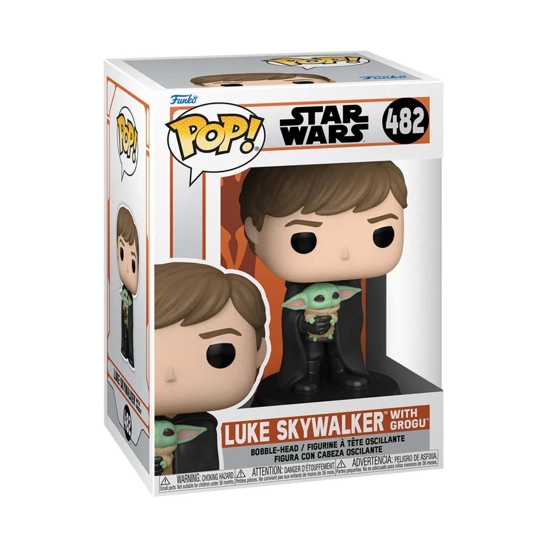 Funko Pop! Star Wars: The Mandalorian Luke With Child Vinyl Figure #482 2 Funko Pop! Star Wars: The Mandalorian Luke With Child Vinyl Figure #482