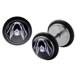 Sales One Star Wars Emperor Palpatine Stainless Steel Screw Back Stud Earrings