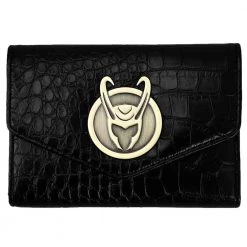 Bioworld Marvel Loki Badge Textured Bi-Fold Wallet New