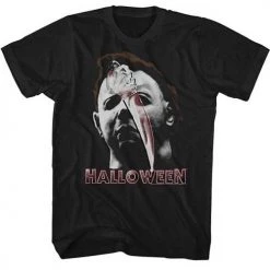 American Classics Men's Halloween Mask & Knife Tee New