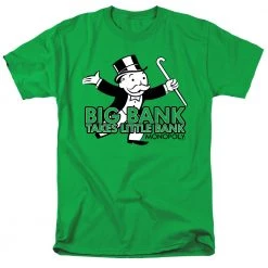 Trevco Men's Monopoly Big Bank Tee