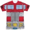 Trevco New Men's Transformers Optimus Prime Costume Sublimated T-Shirt