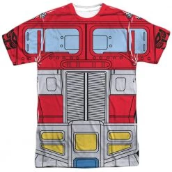 Trevco New Men's Transformers Optimus Prime Costume Sublimated T-Shirt