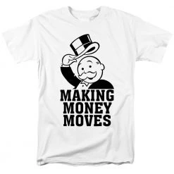 Trevco New Men's Monopoly Money Moves Tee