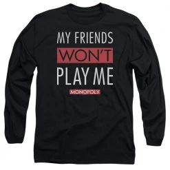 Trevco Men's Monopoly My Friends Long Sleeve Tee New