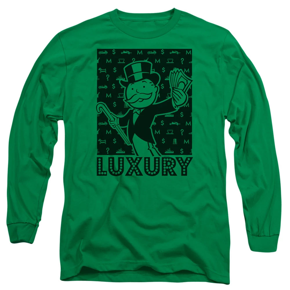Trevco Men's Monopoly Luxury Long Sleeve T-Shirt 1 Trevco Men's Monopoly Luxury Long Sleeve T-Shirt