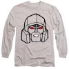 Trevco Men's Transformers Megatron Head Long Sleeve Tee