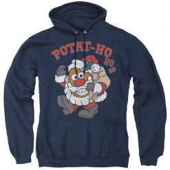 Trevco Apparel Men's Mr Potato Head Ho Ho Ho Pullover Hoodie