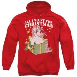 Trevco Apparel Men's My Little Pony Retro All I Want Pullover Hoodie