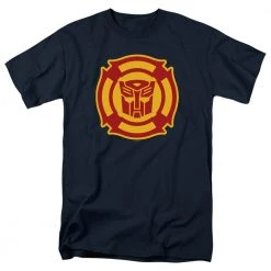 Trevco Men's Transformers Rescue Bots Logo Tee