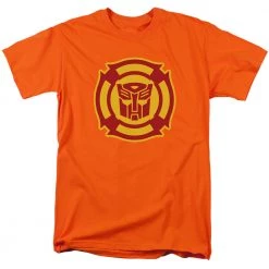 Trevco Men's Transformers Rescue Bots Logo Tee