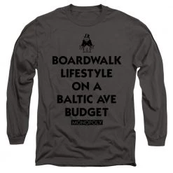 Trevco Men's Monopoly Lifestyle Vs Budget Long Sleeve T-Shirt