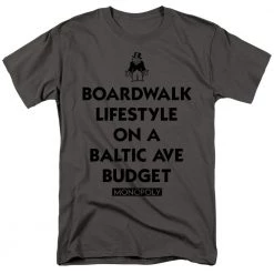 Trevco Men's Monopoly Lifestyle Vs Budget Tee
