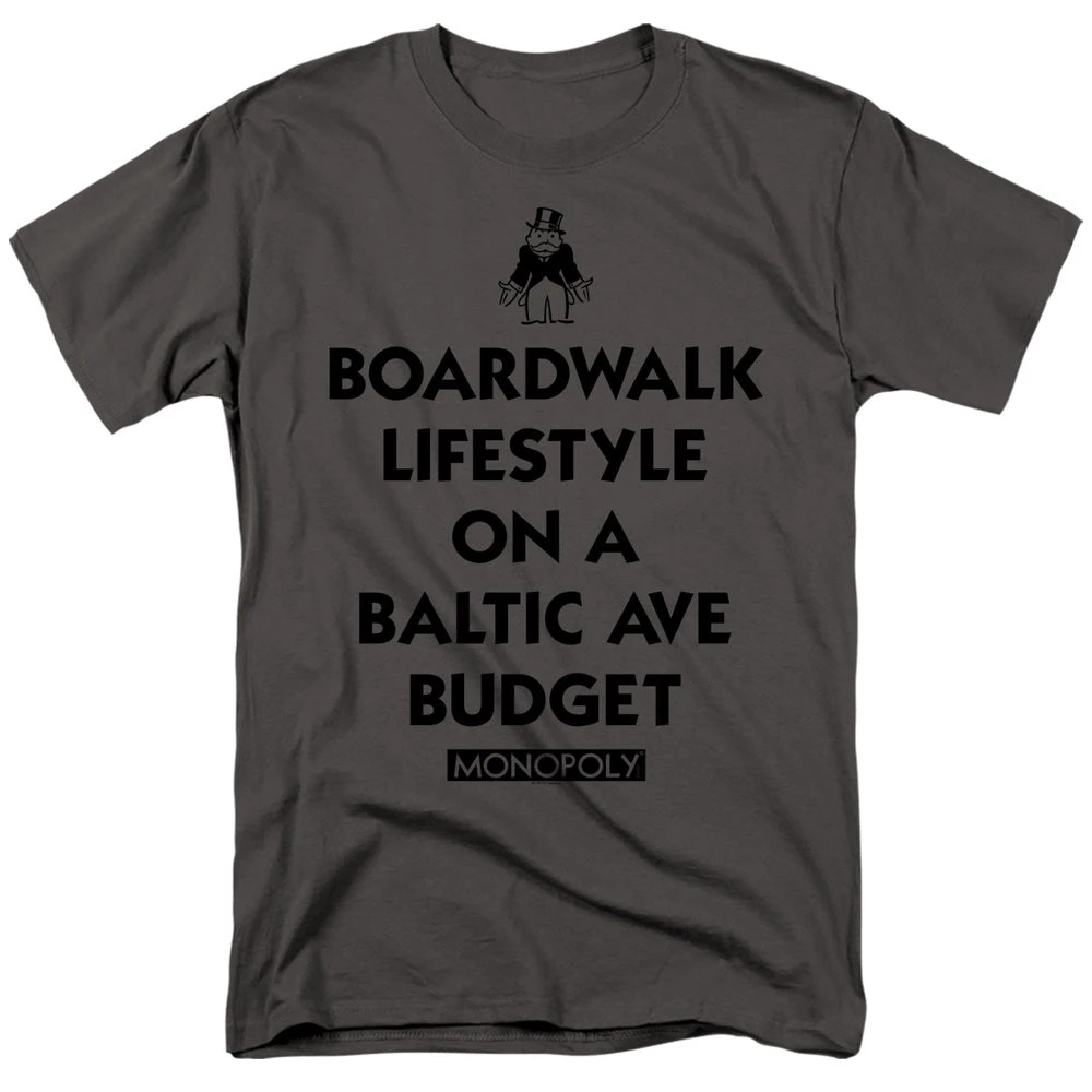 Trevco Men's Monopoly Lifestyle Vs Budget Tee 1 Trevco Men's Monopoly Lifestyle Vs Budget Tee