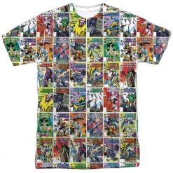 Trevco Men's Transformers Cover Collage Sublimated T-Shirt