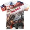 Trevco Men's Transformers Warriors Of Cybertron Sublimated Tee New