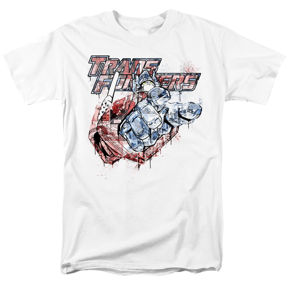 Trevco New Men's Transformers Optimus Prime Spray Panels Tee 1 Trevco New Men's Transformers Optimus Prime Spray Panels Tee