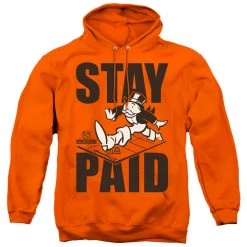 Trevco Men's Monopoly Stay Paid Pullover Hoodie New