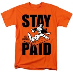 Trevco New Men's Monopoly Stay Paid Tee