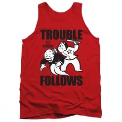 Trevco Men's Monopoly Trouble Follows Tank Top