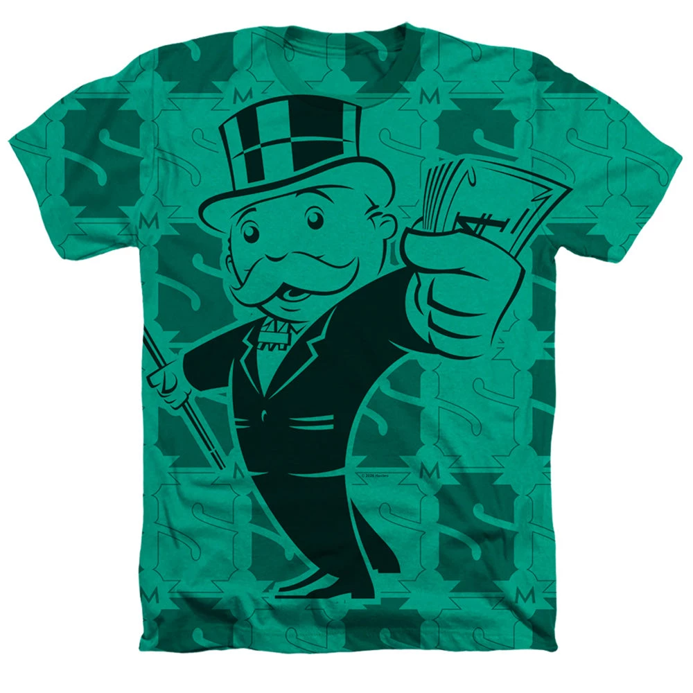Trevco New Men's Monopoly Money Money Money Sublimated Tee 1 Trevco New Men's Monopoly Money Money Money Sublimated Tee