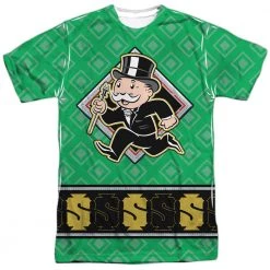 Trevco Men's Monopoly Jersey Sublimated Tee New