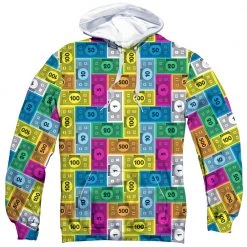 Trevco Men's Monopoly Cash Rich Sublimated Pullover Hoodie