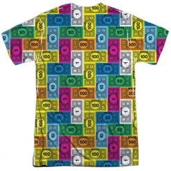 Trevco New Men's Monopoly Cash Rich Sublimated Tee
