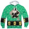 Trevco New Men's Monopoly Jersey Sublimated Pullover Hoodie