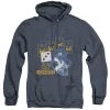 Trevco New Men's Monopoly Railroad Tycoon Heather Pullover Hoodie