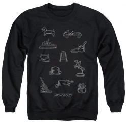 Trevco Men's Monopoly Token Crewneck Sweatshirt
