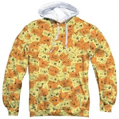 Trevco Men's Monopoly Chance Chest Cards Sublimated Pullover Hoodie