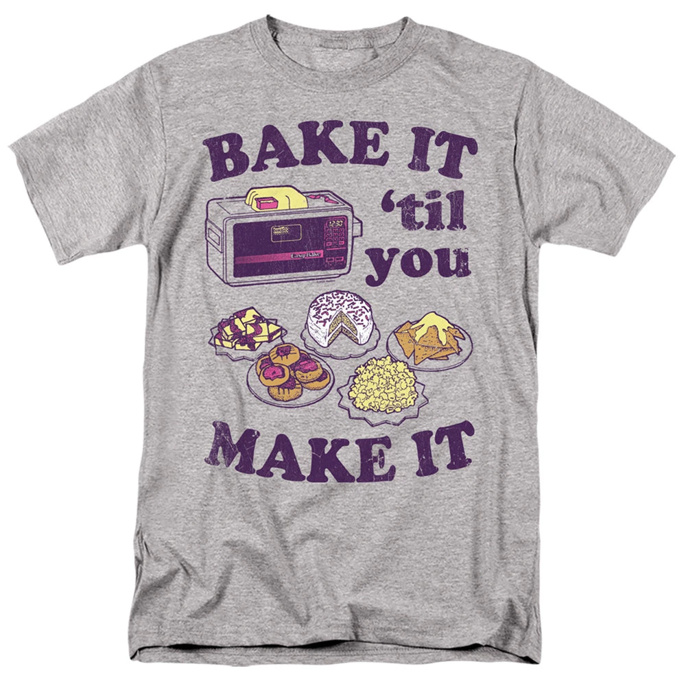 Trevco Men's Easy Bake Oven Bake It Til You Make It Tee New 1 Trevco Men's Easy Bake Oven Bake It Til You Make It Tee New