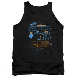 Trevco New Men's Nerf Deconstructed Nerf Gun Tank Top