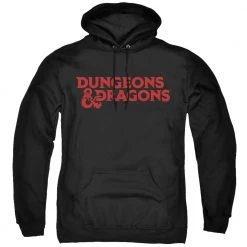 Trevco Men's Dungeons And Dragons Type Logo Pullover Hoodie New