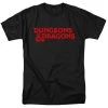 Trevco Men's Dungeons And Dragons Type Logo Tee New