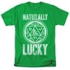 Trevco Men's Dungeons And Dragons Naturally Lucky Tee New