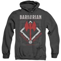 Trevco Men's Dungeons And Dragons Barbarian Heather Pullover Hoodie
