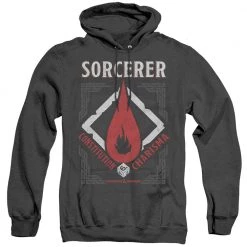 Trevco New Men's Dungeons And Dragons Sorcerer Heather Pullover Hoodie