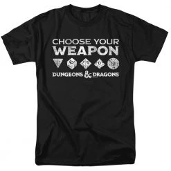 Trevco New Men's Dungeons And Dragons Choose Your Weapon Tee