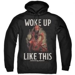 Trevco Men's Dungeons And Dragons Woke Like This Pullover Hoodie