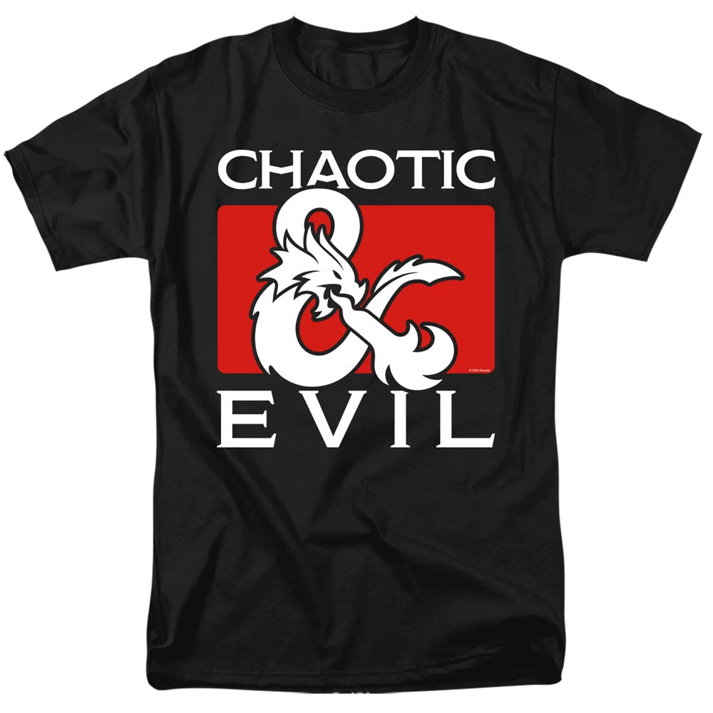 Trevco Men's Dungeons And Dragons Chaotic Evil Tee New 1 Trevco Men's Dungeons And Dragons Chaotic Evil Tee New