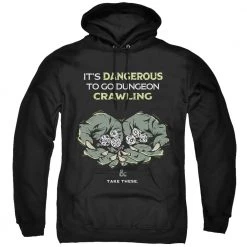 Trevco Men's Dungeons And Dragons Dangerous To Go Alone Pullover Hoodie New