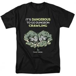 Trevco Men's Dungeons And Dragons Dangerous To Go Alone Tee New