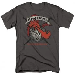 Trevco Men's Dungeons And Dragons How I Roll D And D Tee