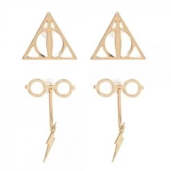 Bioworld Harry Potter Double Drop Earring Set