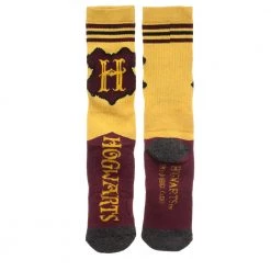 Bioworld Harry Potter Hogwarts Athletic Cushion Crew Socks 3 Pack New