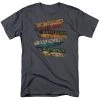 Trevco Men's Harry Potter Burnt Banners Tee New